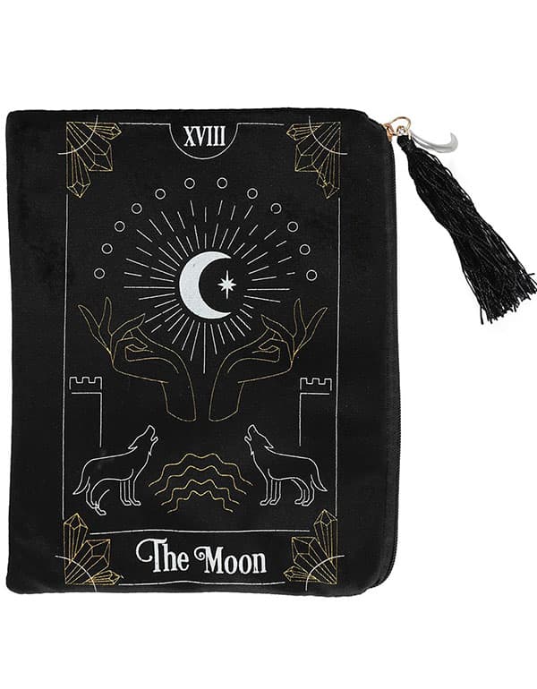 The Moon Tarot Card Zippered Bag