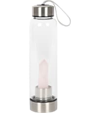 Rose Quartz Purifying Glass Water Bottle product image