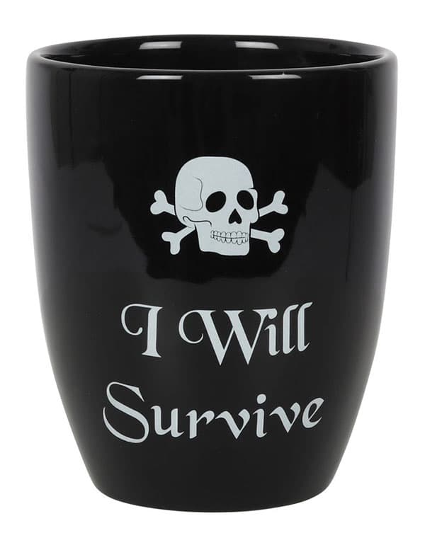 I Will Survive Gothic Plant Pot