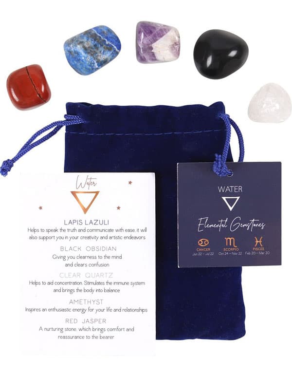 Water Element Tumble Gemstone Set