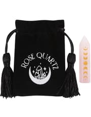 Rose Quartz Moon Phase Crystal Point product image
