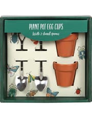 Plant Pot Egg Cup Set With Shovel Spoons product image