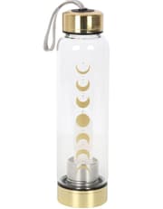Quartz Moon Phase Glass Water Bottle product image