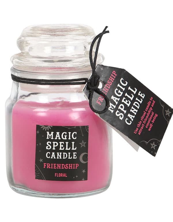Floral Friendship Spell Candle Jar