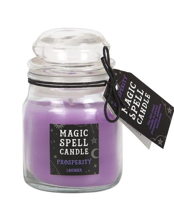 Lavender Prosperity Spell Candle Jar