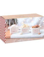 Set Of 3 Ceramic Christmas Snack Bowls product image