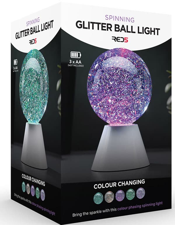 Spinning Glitter Ball Light