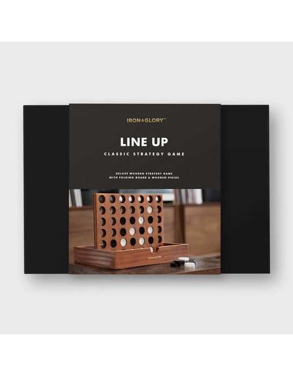 Line Up - Wooden 4 In A Row Game