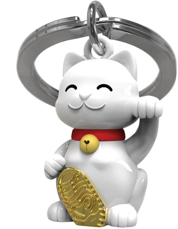 Metalmorphose Fortune Cat Keychain
