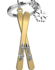 Metalmorphose - Snowflake Ski Keychain product image