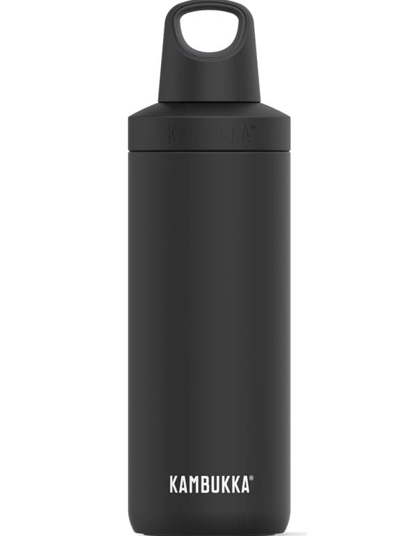 Kambukka Reno Insulated Matte Black Water Bottle 500ml