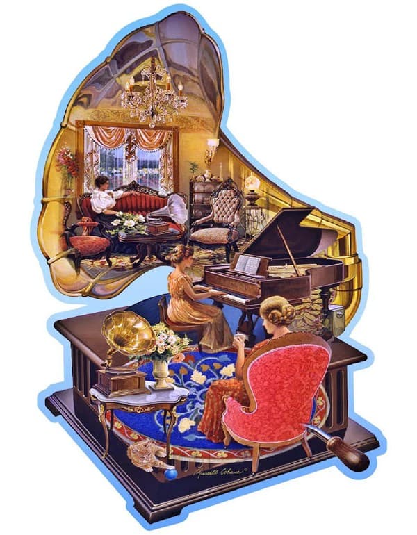 Wooden Puzzle: Cozy Gramophone 250pcs