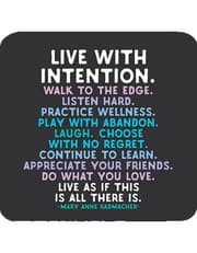 Quotable Coasters - "Live with intention" product image