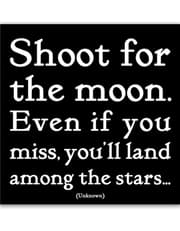 Quotable Magnets - "Shoot for the moon" product image