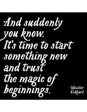 Quotable Magnets Magic of beginnings… product image