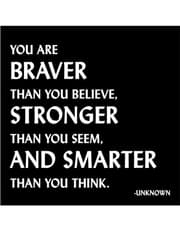Quotable Magnets You are braver than you believe… product image