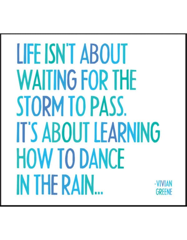 Quotable Magnets - "Dance in the rain"