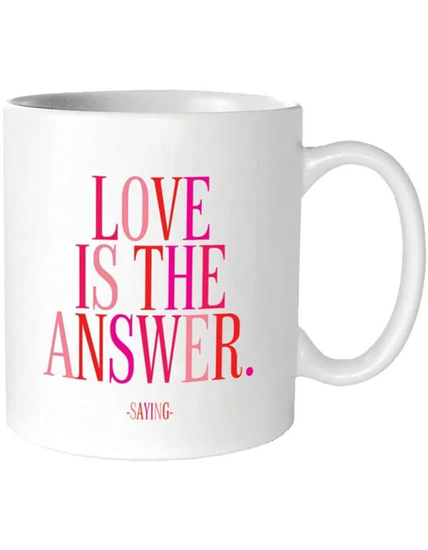Quotable Mugs Love is the answer