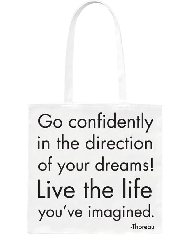Quotable Bag Go confidently…