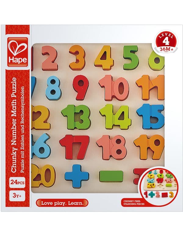 Hape Chunky Number Math Puzzle