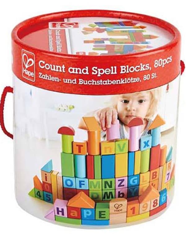 Hape Count and Spell Blocks 80 pcs