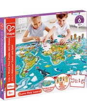 Hape 2In1 World Tour Puzzle & Game product image