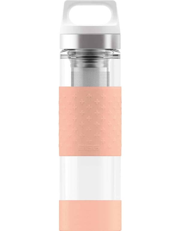 SIGG Thermo Flask Hot & Cold Glass Shy Pink Bottle 400ml