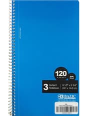 Bazic Spiral W/R 3-Subject Notebook product image