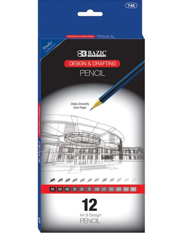 Bazic Sketching Pencil Set Design & Drafting 12/Pack