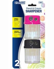 Bazic Dual Blades Sharpener w/ Round Receptacle 2/Pack product image