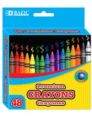 Bazic 48 Color Premium Crayons product image