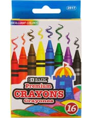 Bazic 16 Color Premium Crayons product image