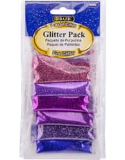 Bazic Purple Color Glitter Pack 6/Pack product image