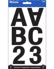 Bazic Alphabet and Numbers Stickers Classic Color product image