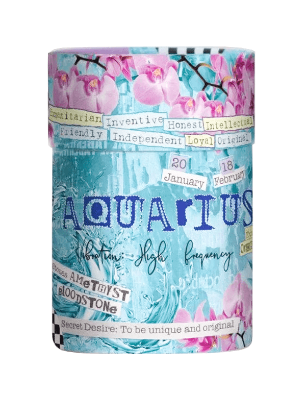 The Concept Candle Aquarius Sign Candle