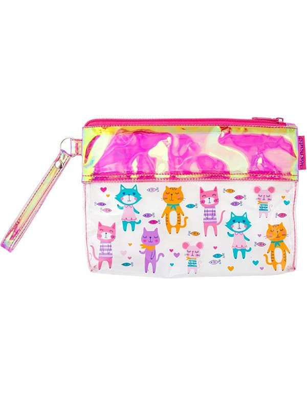 Stephen Joseph Clear Pouch Cat