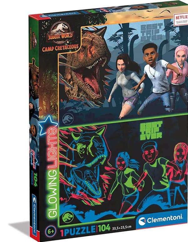 Clementoni Jurassic World Glow in The Dark Puzzle 104pcs