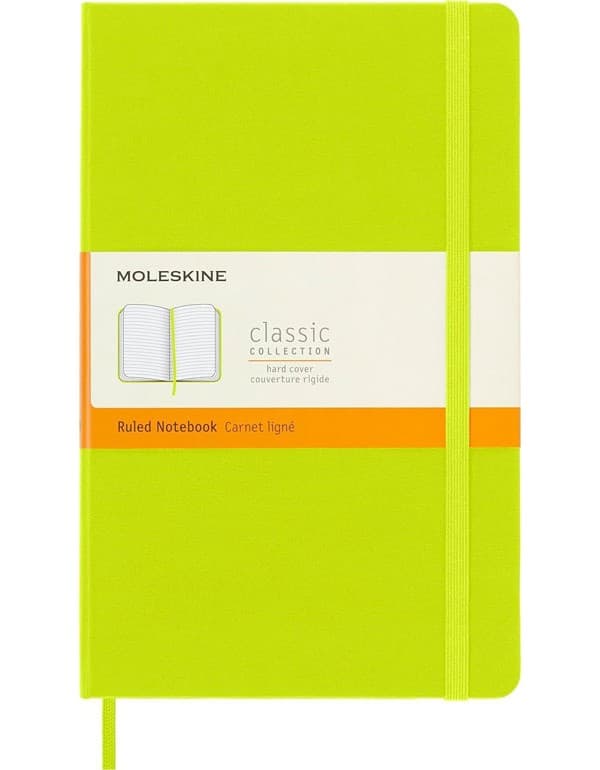 Moleskine Hardcover Ruled Large Notebook Lemon Green