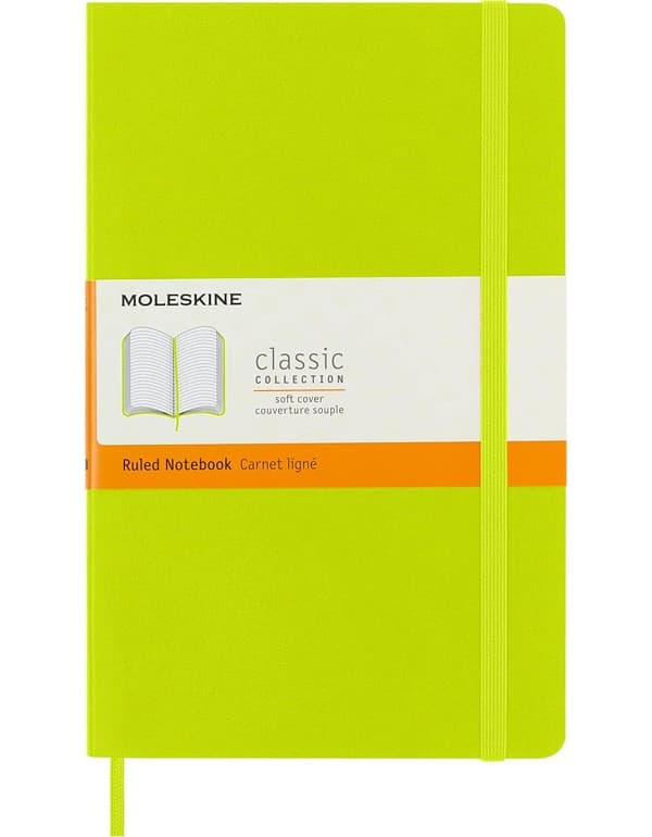 Moleskine Softcover Ruled Large Notebook Lemon Green