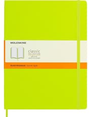Moleskine Softcover Ruled XL Notebook Lemon Green product image