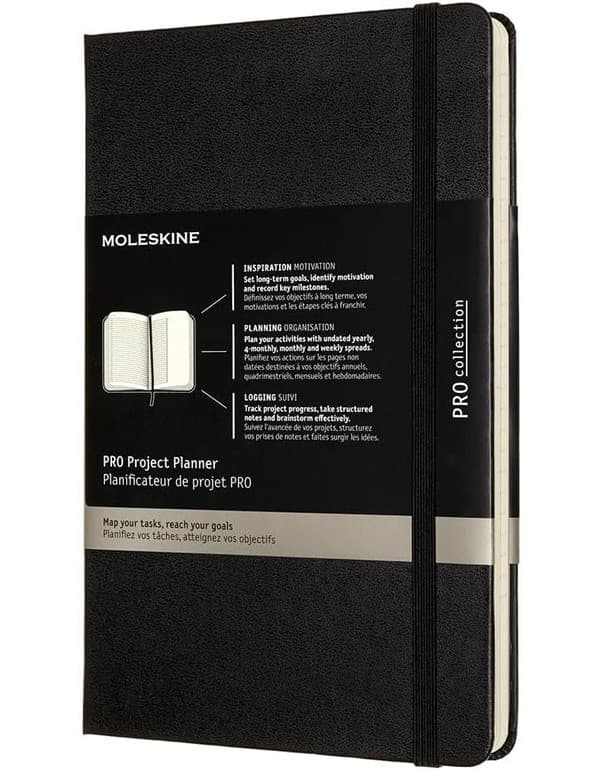 Moleskine PRO Project Planner Large Hardcover Black