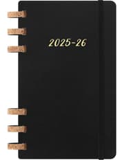 Moleskine Student Life Planner 2025-26, Spiral 12 Months Weekly and Monthly Planner Softcover Large Black product image