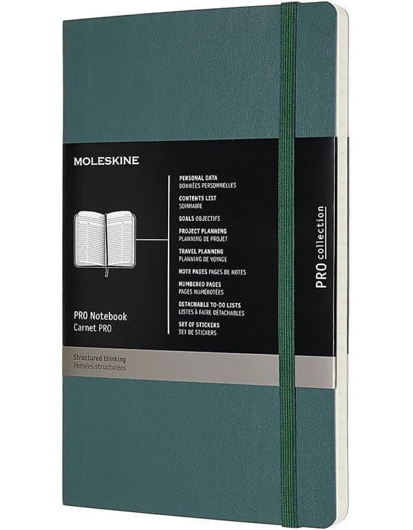 Moleskine Professional Notebook Large Softcover Forest Green
