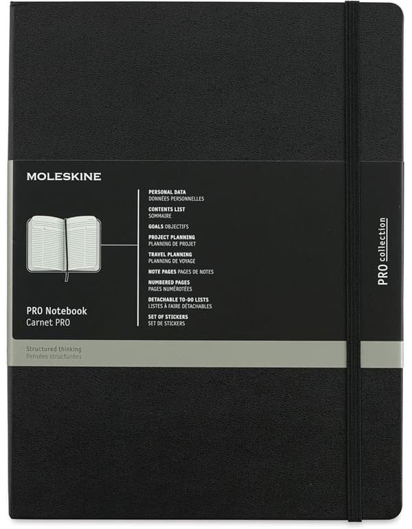 Moleskine Professional Notebook XL Hardcover Black