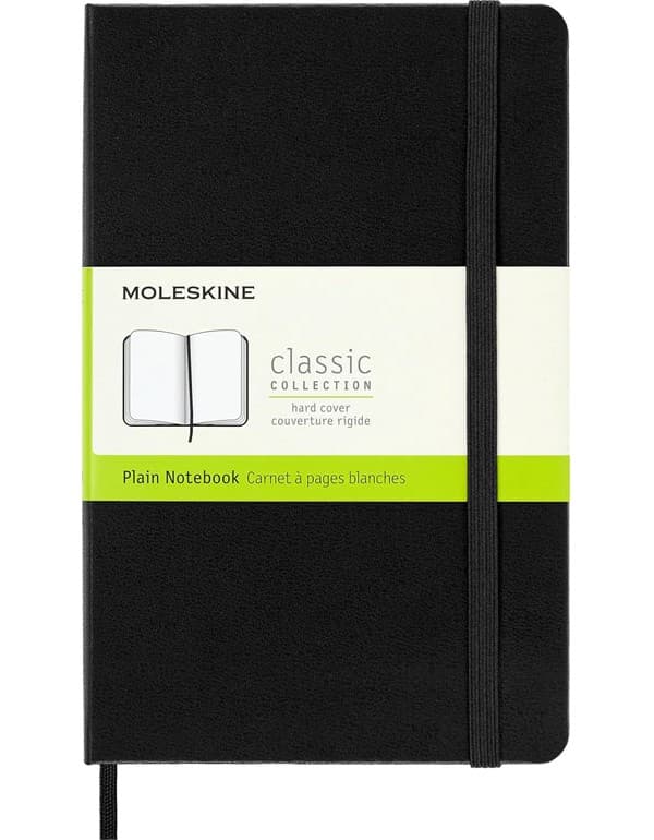 Moleskine Hardcover Plain Notebook Medium