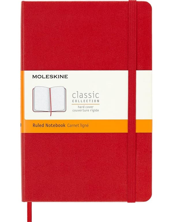 Moleskine Hardcover Ruled Medium Notebook
