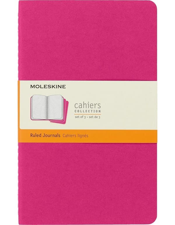 Moleskine Softcover Cahier Journal Ruled Kinetic Pink