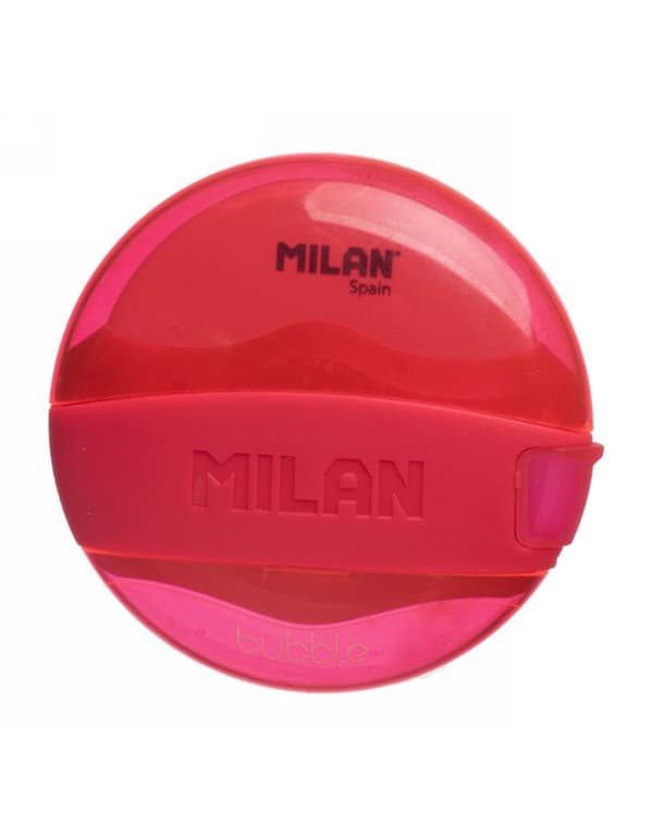 Milan Assorted Colours Bubble 2 in 1 Eraser and Sharpener