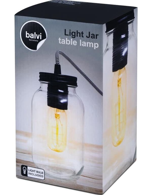 Balvi Table Lamp Glass Jar