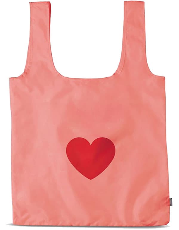 DOIY Go Green Heart Shopping Bag